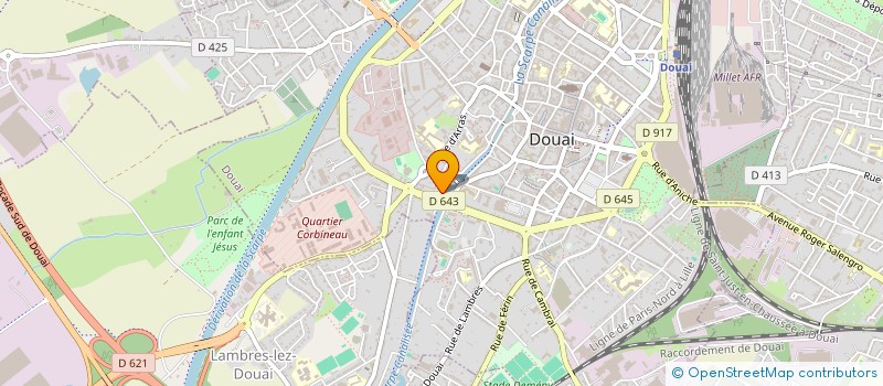 localisation de l'entreprise MADAME DOROTHEE DYBAL  DOUAI