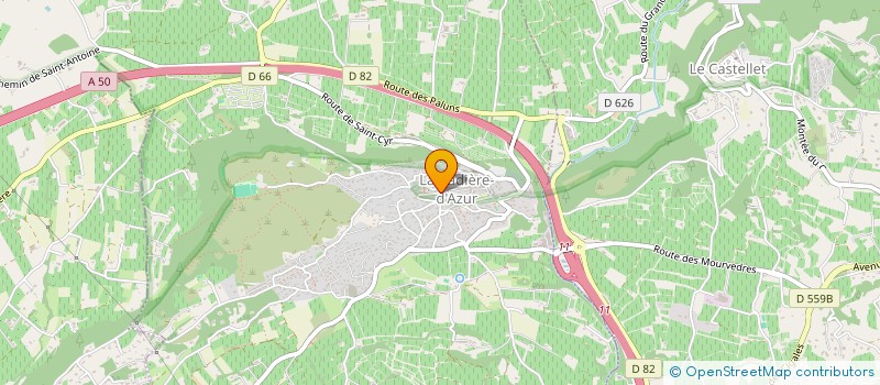 localisation de l'entreprise MADAME DOROTHEE ESNAULT à LA CADIERE-D'AZUR