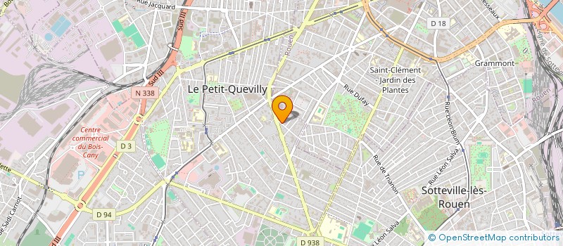 localisation de l'entreprise MADAME DOROTHEE EVAIN  LE PETIT-QUEVILLY