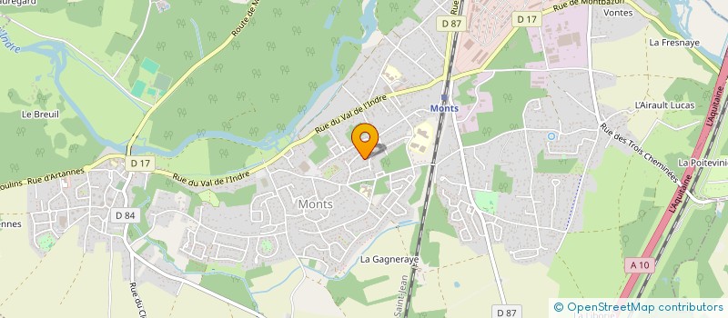 localisation de l'entreprise MADAME DOROTHEE GOGUE à MONTS