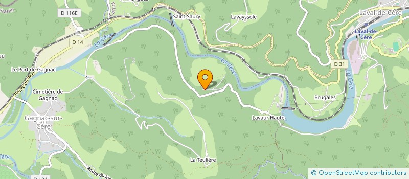 localisation de l'entreprise MADAME DOROTHEE GUBERT  GAGNAC-SUR-CERE