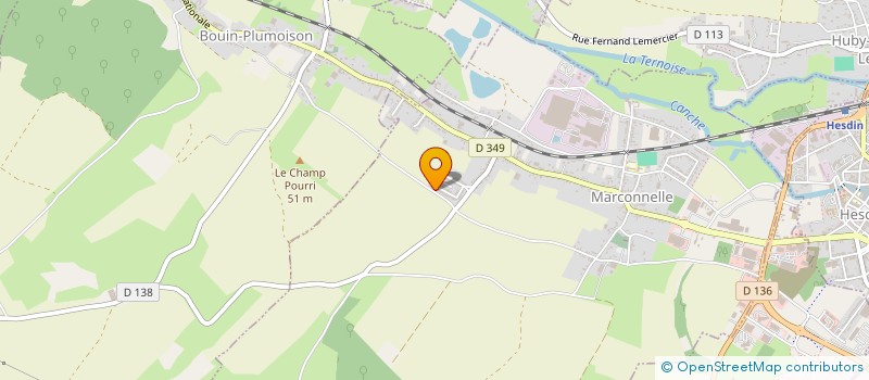 localisation de l'entreprise MADAME DOROTHEE HABAY  HESDIN