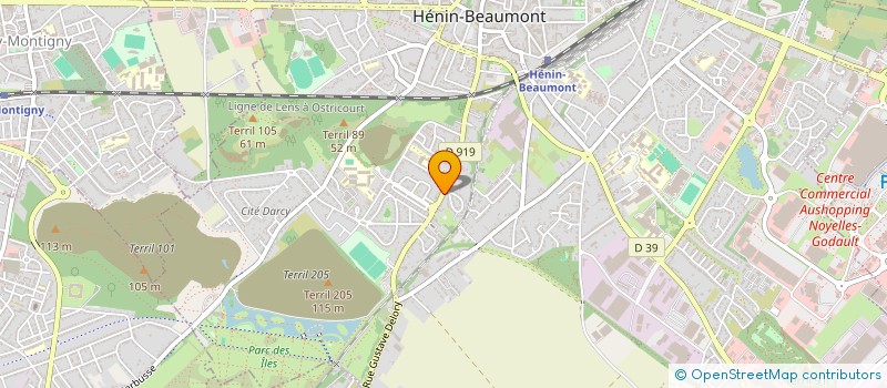 localisation de l'entreprise MADAME DOROTHEE HAMELIN à HENIN-BEAUMONT