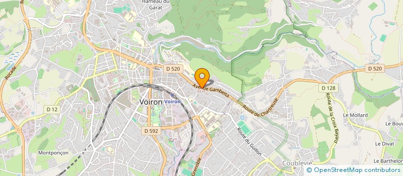 localisation de l'entreprise MADAME DOROTHEE JACQUIER à VOIRON