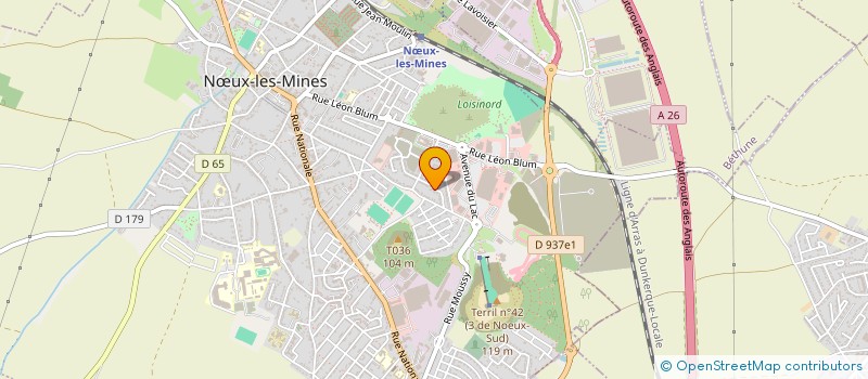 localisation de l'entreprise MADAME DOROTHEE KOZLOWSKI  NUX-LES-MINES