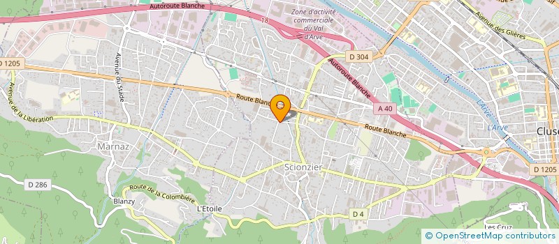 localisation de l'entreprise MADAME DOROTHEE LEBEAU  SCIONZIER