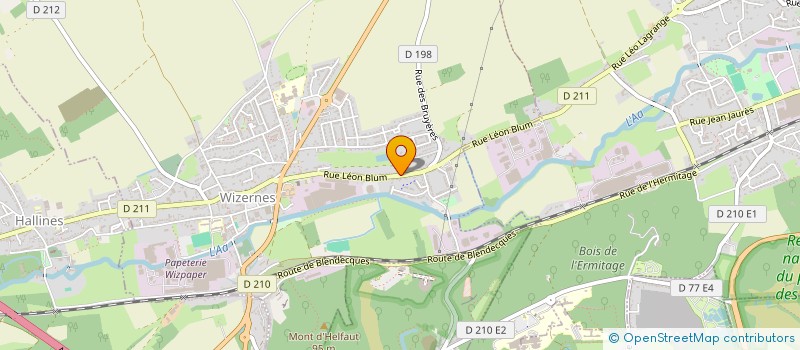 localisation de l'entreprise MADAME DOROTHEE LEFEVRE  WIZERNES