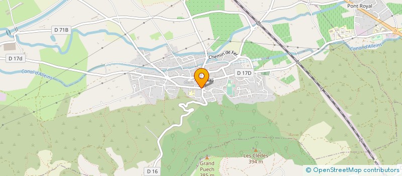 localisation de l'entreprise MADAME DOROTHEE MAGNAN DE BORNIER  ALLEINS