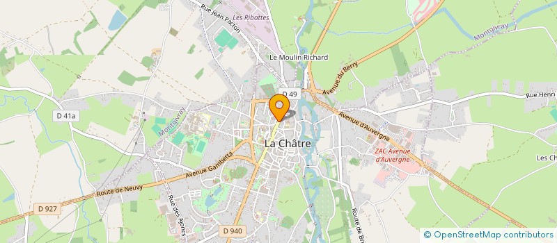 localisation de l'entreprise MADAME DOROTHEE MERCIER à LA CHATRE