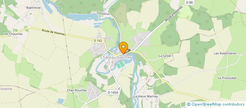 localisation de l'entreprise MADAME DOROTHEE PAQUET à CHATEAU-LARCHER
