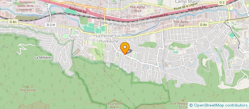 localisation de l'entreprise MADAME DOROTHEE PECQUEUR  LA PENNE-SUR-HUVEAUNE