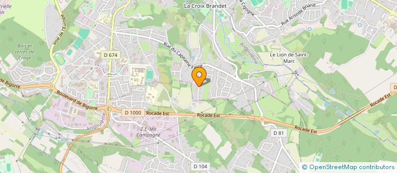 localisation de l'entreprise MADAME DOROTHEE PELTIER à ANGOULEME