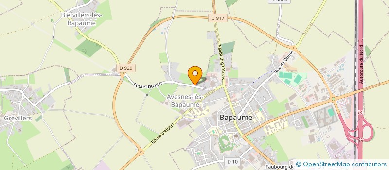 localisation de l'entreprise MADAME DOROTHEE QUATRELIVRE  AVESNES-LES-BAPAUME