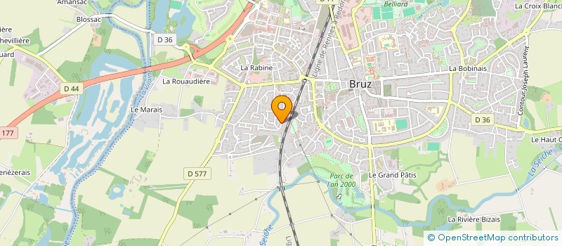 localisation de l'entreprise MADAME DOROTHEE RONDEAU  BRUZ