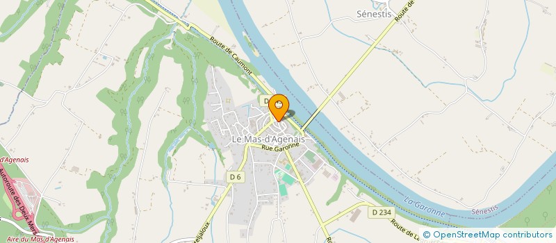 localisation de l'entreprise MADAME DOROTHEE SOUFFLET  LE MAS-D'AGENAIS