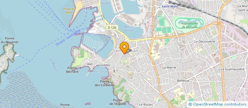 localisation de l'entreprise MADAME DOROTHEE THIBAULT  SAINT-MALO