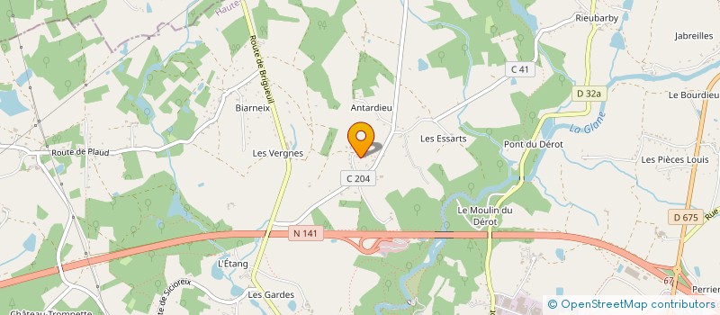 localisation de l'entreprise MADAME DOROTHEE VINAY à SAINT-JUNIEN