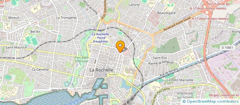 localisation de l'entreprise MADAME DOROTHEE WOILLEZ  LA ROCHELLE