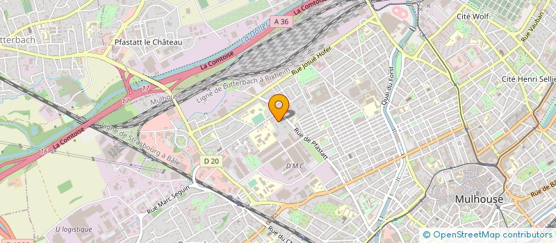 localisation de l'entreprise MADAME DOROTHEE ZIMMERLE  MULHOUSE