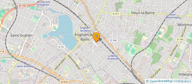 localisation de l'entreprise MADAME DORSAF BENOU  ENGHIEN-LES-BAINS