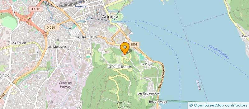 localisation de l'entreprise MADAME DORSAF STEINER à ANNECY