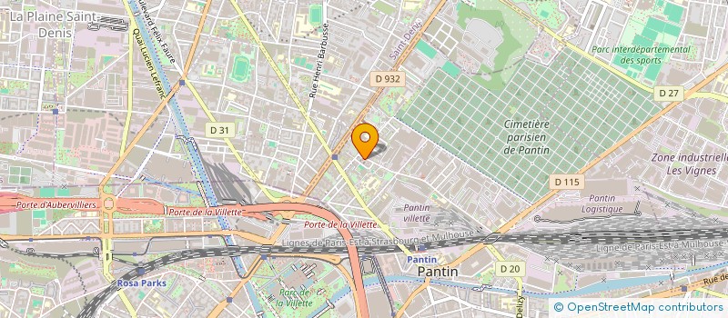 localisation de l'entreprise MADAME DORTHILDE JOSEPH  PANTIN