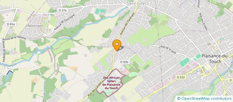 localisation de l'entreprise MADAME DORYANE BERTRAND  PLAISANCE-DU-TOUCH