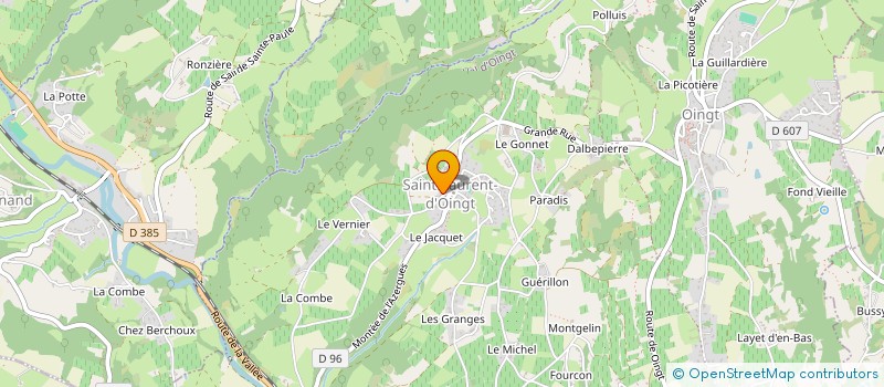 localisation de l'entreprise MADAME DORYN GERBIER  VAL D'OINGT