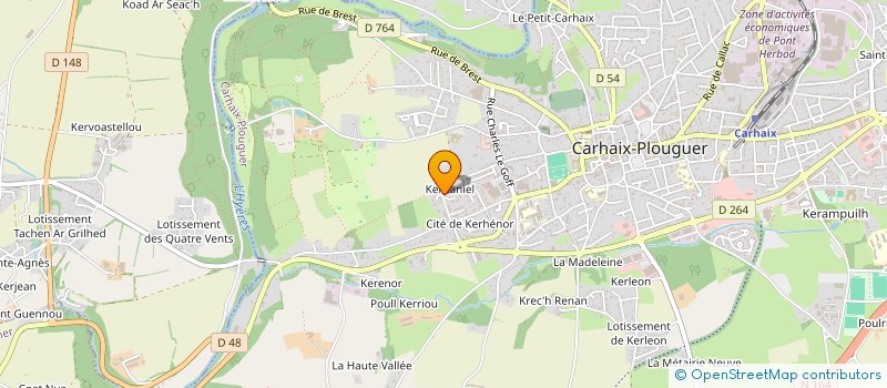 localisation de l'entreprise MADAME DORYNDA JAOUEN à CARHAIX-PLOUGUER