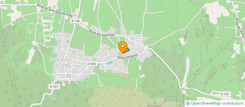 localisation de l'entreprise MADAME DORYS TONCELLI  SAINT-VICTOR-LA-COSTE