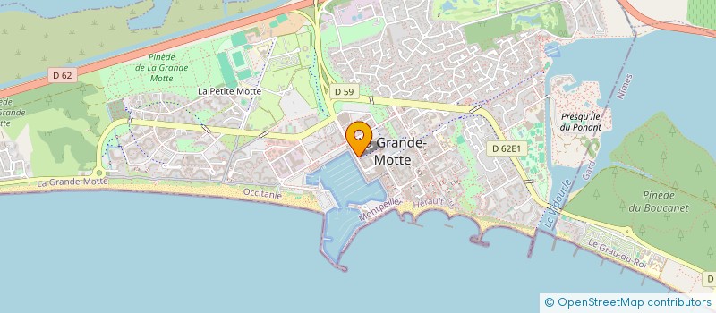 localisation de l'entreprise MADAME DOSITHEE SAHUGUET à LA GRANDE-MOTTE