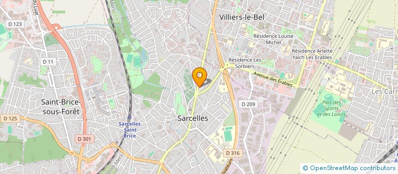 localisation de l'entreprise MADAME DOUGENIE FRANCOIS  SARCELLES