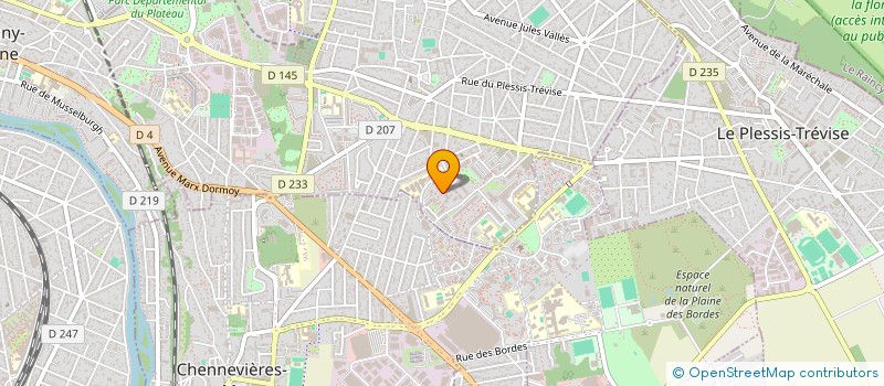 localisation de l'entreprise MADAME DOUHORE GUEYE à CHAMPIGNY-SUR-MARNE