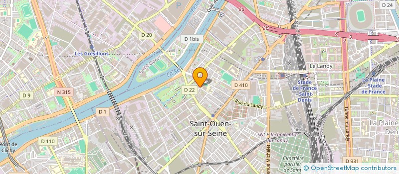 localisation de l'entreprise MADAME DOUNIA ALITOUCHE  SAINT-OUEN-SUR-SEINE