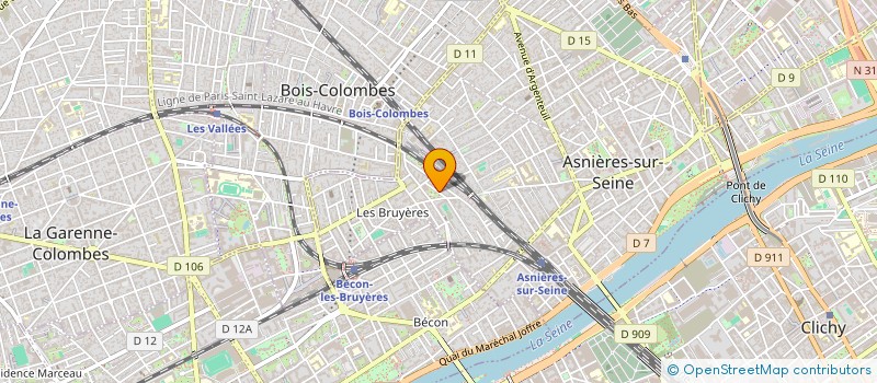 localisation de l'entreprise MADAME DOUNIA AZIZ  ASNIERES-SUR-SEINE