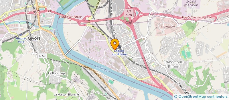localisation de l'entreprise MADAME DOUNIA BELKHEIR  CHASSE-SUR-RHONE