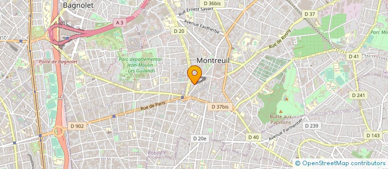 localisation de l'entreprise MADAME DOUNIA BOUAZAMOUR à MONTREUIL
