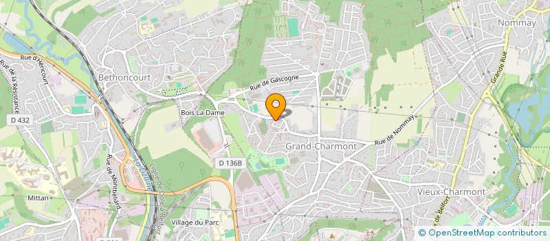 localisation de l'entreprise MADAME DOUNIA BOUNGAB  GRAND-CHARMONT