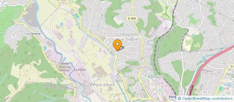 localisation de l'entreprise MADAME DOUNIA EL HSSAINI à LA ROQUETTE-SUR-SIAGNE