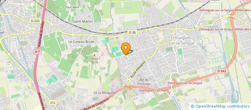 localisation de l'entreprise MADAME DOUNIA FESSI à ENTRAIGUES-SUR-LA-SORGUE