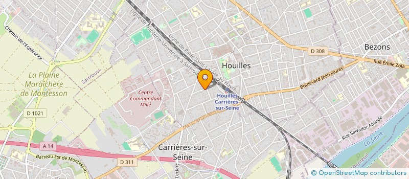 localisation de l'entreprise MADAME DOUNIA GABILLY  HOUILLES