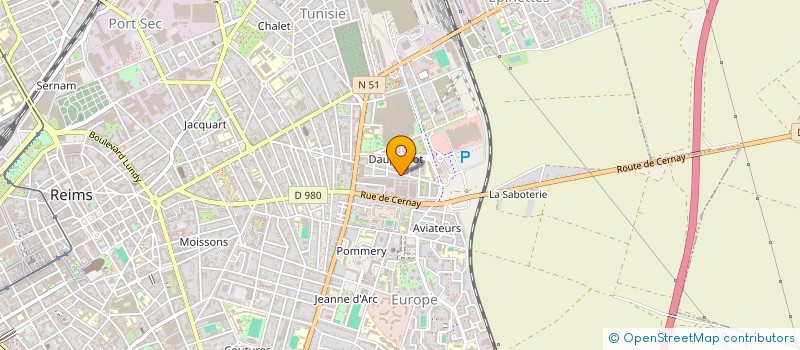 localisation de l'entreprise MADAME DOUNIA HAMZI  REIMS