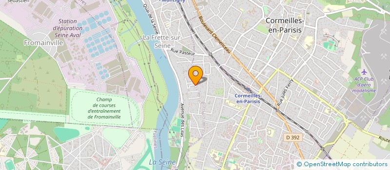 localisation de l'entreprise MADAME DOUNIA HAOUNI  LA FRETTE-SUR-SEINE