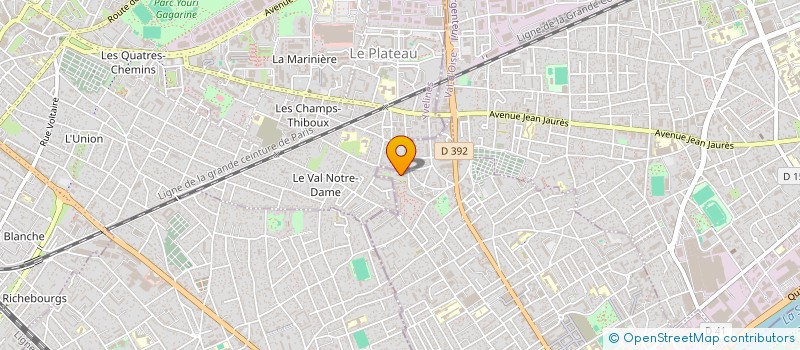 localisation de l'entreprise MADAME DOUNIA KOURDACI à SARTROUVILLE