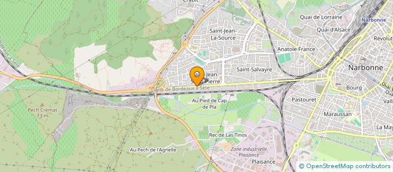 localisation de l'entreprise MADAME DOUNIA LACHKHEM à NARBONNE