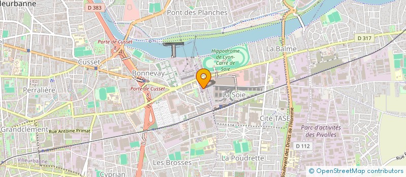 localisation de l'entreprise MADAME DOUNIA LAIMENE  VILLEURBANNE