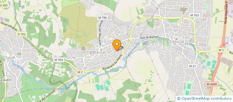 localisation de l'entreprise MADAME DOUNIA LOUNICI  BLANZAT