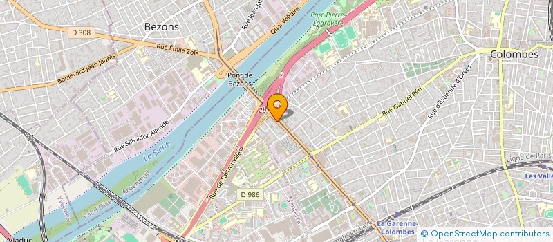 localisation de l'entreprise MADAME DOUNIA MATALLAH  COLOMBES