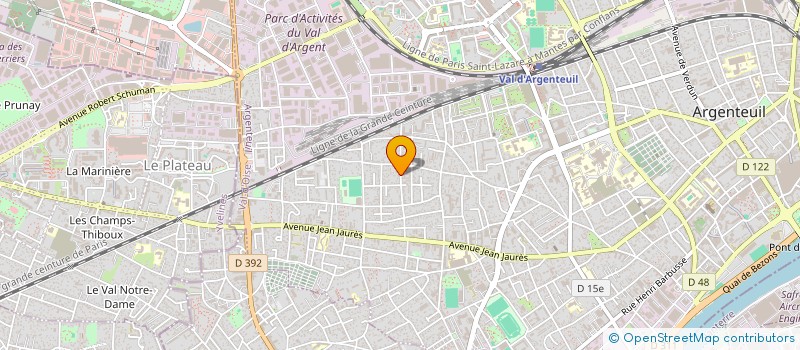 localisation de l'entreprise MADAME DOUNIA MEHADJI  ARGENTEUIL