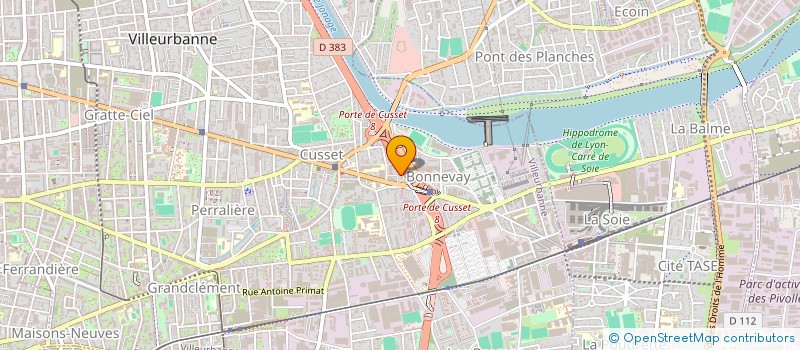 localisation de l'entreprise MADAME DOUNIA MEKHNACHE  VILLEURBANNE